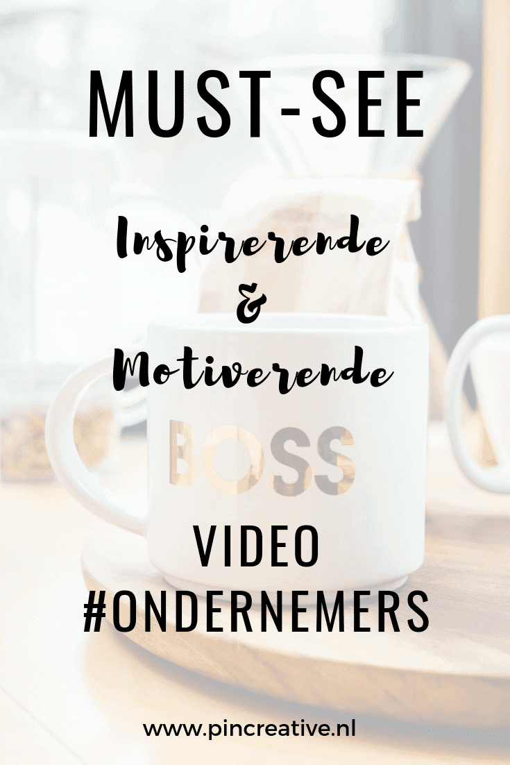 Video #1 Inspirerende video voor ondernemers Inspirerende video voor ondernemers bekijk en laat je motiveren door de meest geweldige sprekers, acteurs en beroemdheden