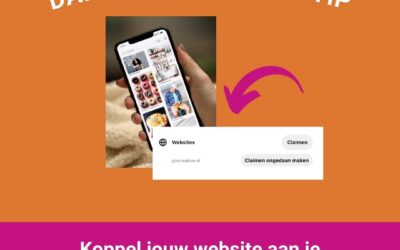 Website claimen op Pinterest