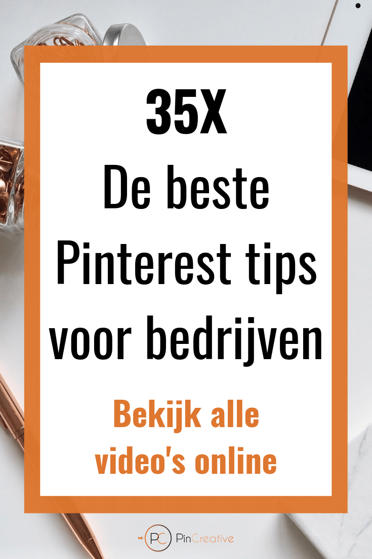 35 Pinterest tips voor bedrijven. Meer succes en resultaat met Pinterest als marketingtool? Het kan! Volg de video's 35 pinterest tips voor bedrijven! Bekijk alle video's voor een kick start met Pinterest