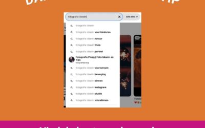 Zoekwoorden gebruiken op Pinterest