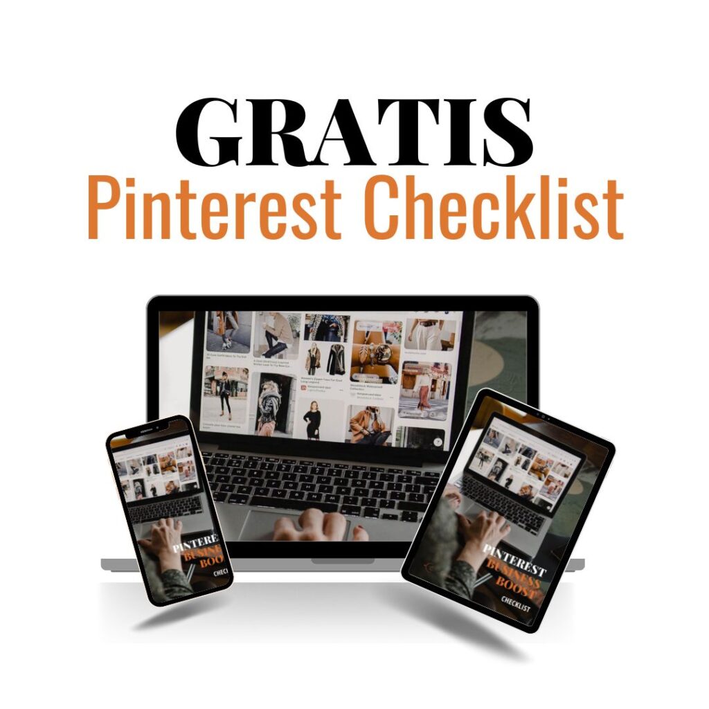 Gratis checklist boost jouw business met Pinterest.